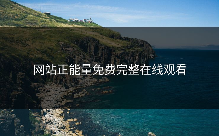网站正能量免费完整在线观看