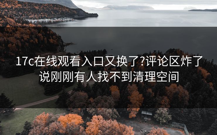 17c在线观看入口又换了?评论区炸了说刚刚有人找不到清理空间 17c在线观看入口又换了?评论区炸了说刚刚有人找不到清理空间
