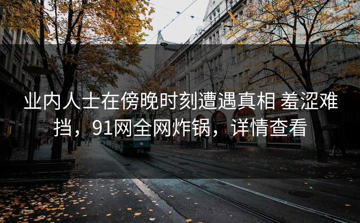 业内人士在傍晚时刻遭遇真相 羞涩难挡,91网全网炸锅,详情查看 业内人士在傍晚时刻遭遇真相 羞涩难挡,91网全网炸锅,详情查看